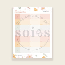 Charger l'image dans la galerie, Horaire par blocs de temps | PDF numérique à télécharger