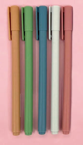 Ensemble de 5 stylos gel à encre colorée pointe fine 0.5 mm