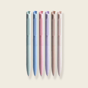Ensemble stylo gel à pointe fine 0.5 mm à encre colorée (bouton-poussoir)