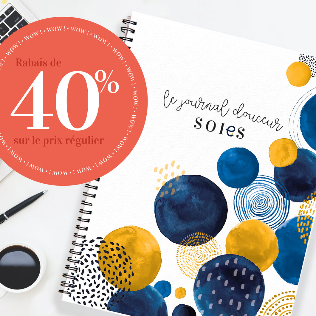 Journal douceur 3.0 | 4 couvertures disponibles I 40% de rabais !!!