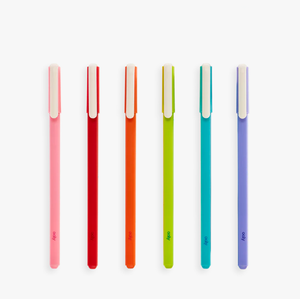 Ensemble de 6 stylos gel pointe fine 0.7 mm |  Ooly